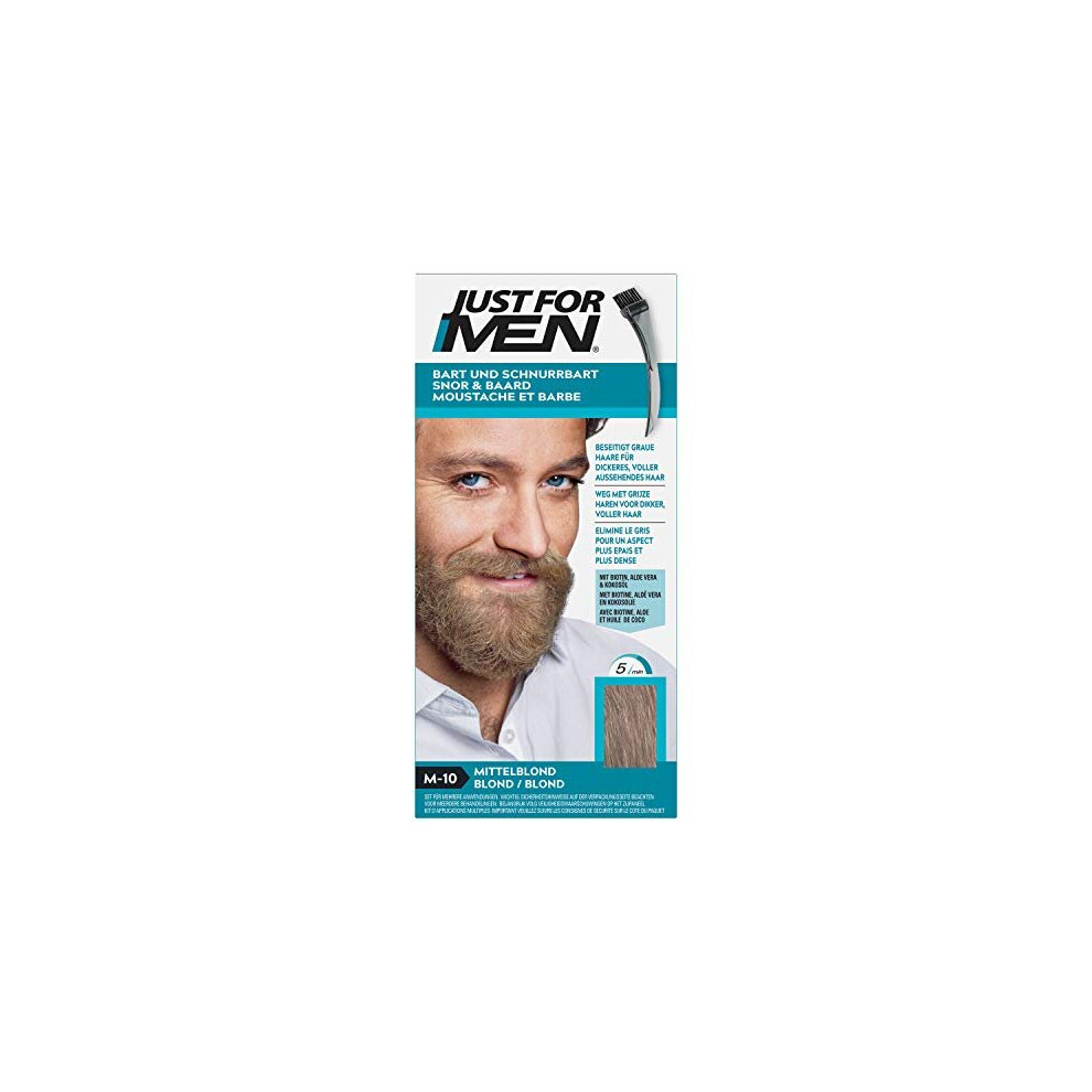 Just for Men Moustache & Beard Dye, Men's Facial Hair Colour, M10 âÂ Sandy Blonde