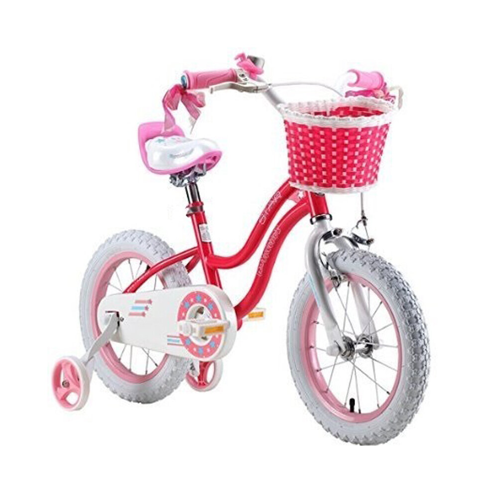 (star-rosy-12) RoyalBaby star girls kids children bike 2 colour in 12" 14" 16"