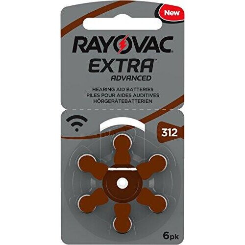 RAYOVAC Extra Advanced with Active Core Technology 312 Hearing Aid Batteries 60 Pieces 1