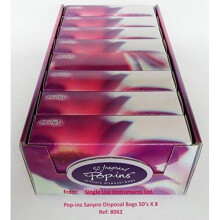 Pop-ins 8X 50Pk Sanpro Disposal Bags1 Units