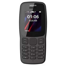 Telefono mobile - NOKIA - Nokia 106 - Doppia SIM - Schermo TFT 1.8'' - Batteria 800 mAh