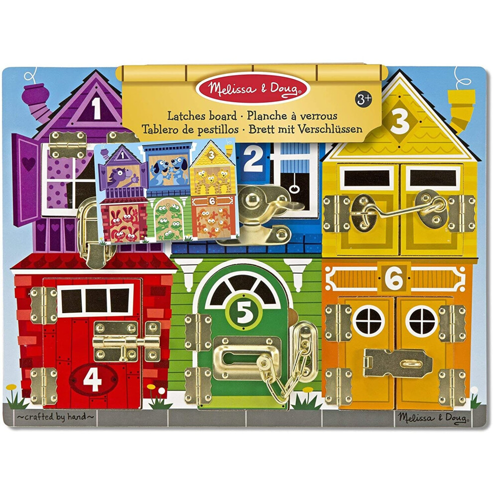 Melissa & Doug Latches Board Developmental Toy Motor Skills Gift Kids