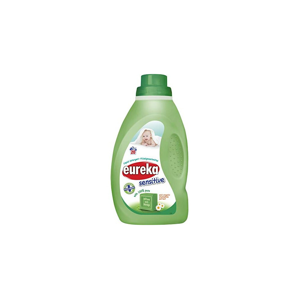 Eureka Sensitive Non Bio Liquid Detergent with Olive Oil Soap and Organic Chamomile 1 Litre