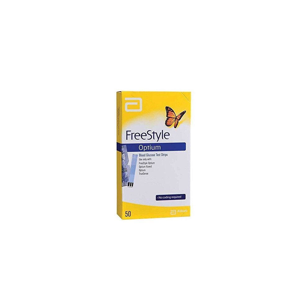 Svasthya Body & Mind Abbott Freestyle Optium Blood Glucose Test Strips, 50 Strips