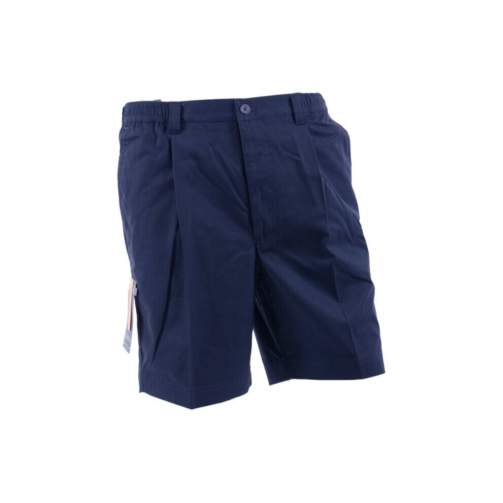 (W32) FARAH Mens Chino Shorts Navy Cargo Combat Summer Pant