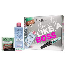 L'Oreal Paris Beauty Like A Boss Micellar Water, Face Mask and Mascara Beauty Gift Set For Her
