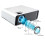 (White, WiFi Android Version) Mini Android HD Projector 4K Wifi HDMI 1080P Home Cinema 3D 2