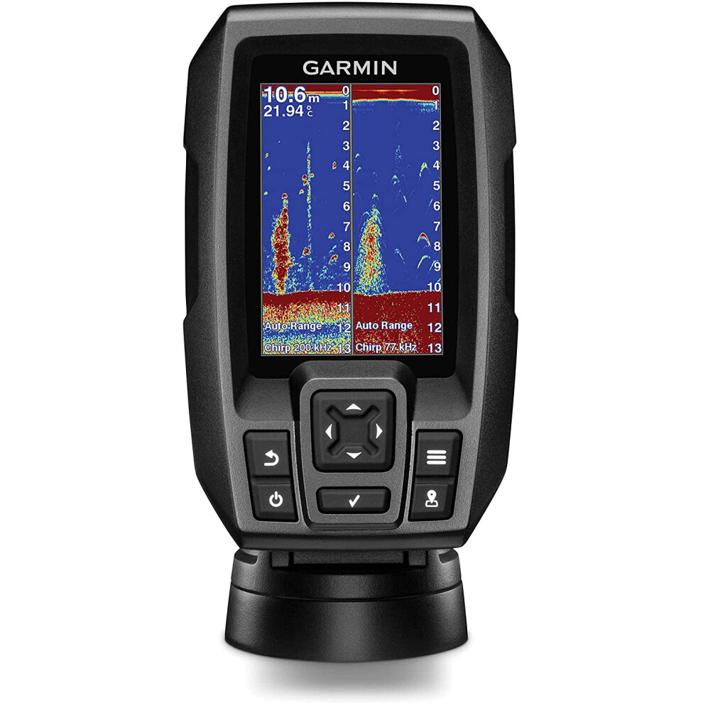 Garmin 010-01550-00 Striker 4 with Transducer, 3.5" GPS Fishfinder with Chirp Traditional Transducer