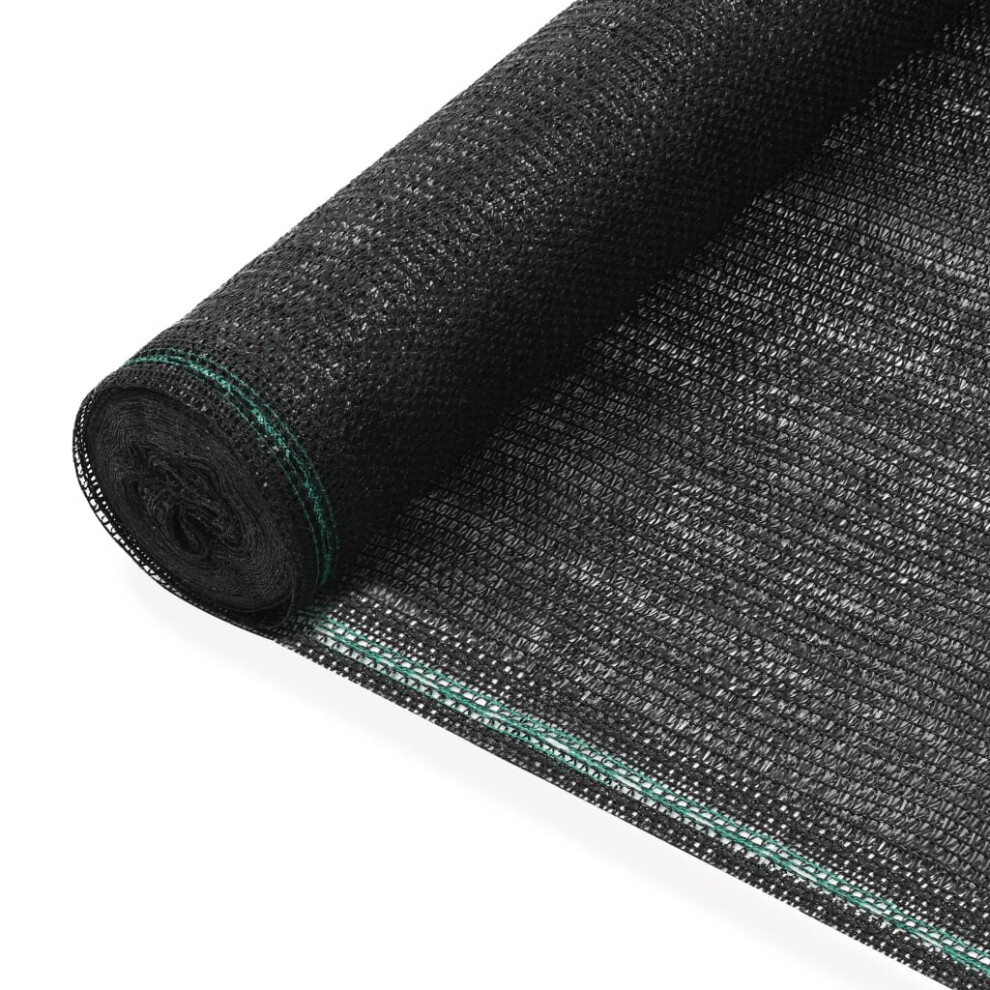 vidaXL Tennis Screen HDPE 1.4x100m Black Fence Screen Privacy Windbreak Mesh