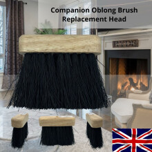 Replacement Companion Oblong Brush Head Fireplace Fire Hearth Fireside Refill