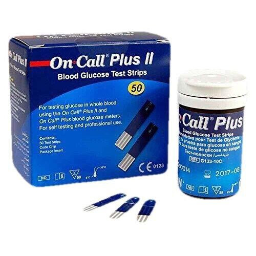 50 On Call Plus II Blood Glucose Test Strips