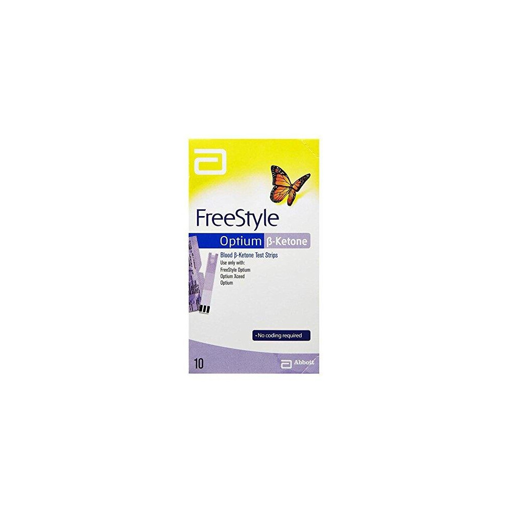 Abbott D076043 Freestyle Optium Ketone Test Strip, Pack of 10