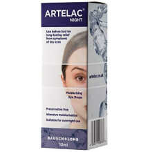 Artelac Night Eye Drops 10ml Provides Immediate Relief and Long-Lasting Moisturisation