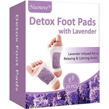Detox Foot Patches, Detox Foot Pads, Foot Patches, Lavender Detox Foot Patches for Pain Relief & Stress Relief & Deep Sleep & Detox Cleanse Weight L