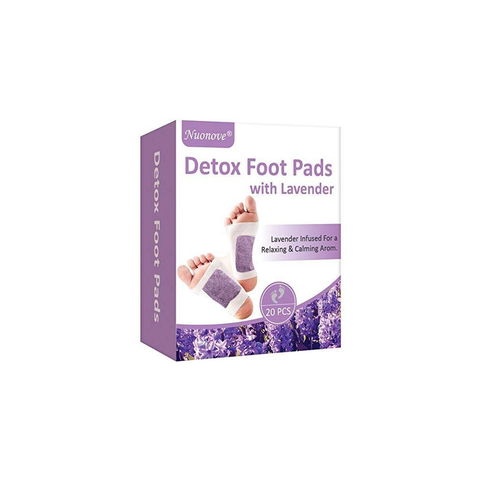 Nuonove Lavender Detox Foot Patches, Detox Foot Pads, Foot Patches, Detox Foot Patches For Pain Relief & Stress Relief & Deep Sleep & Detox Cleanse Weight L