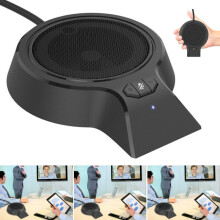 Mini Microphone Condenser Stand Desktop Recording Mic For PC Desktop Laptop