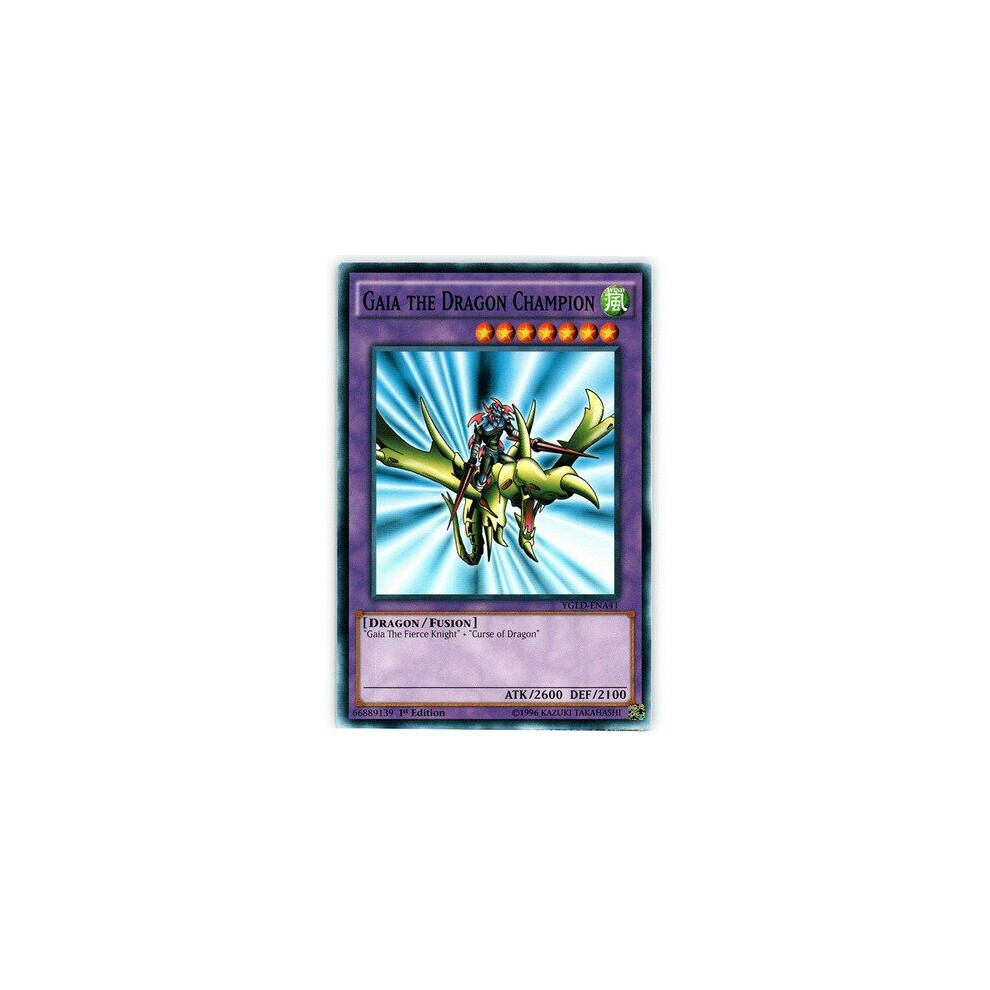 YU-GI-OH! - Gaia The Dragon Champion (YGLD-ENA41) - Yugi's Legendary Decks - 1st Edition - Common