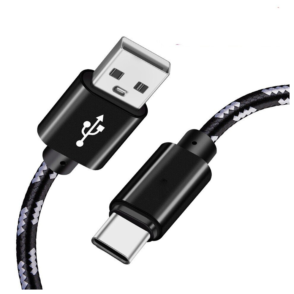 (2M) USB C Cable (1M, 2M, 3M) Nylon Braided Fast Charging and data transfer Cable, Suitable for Samsung Galaxy S8/S9/S10/S20, Google Pixel, Huawei