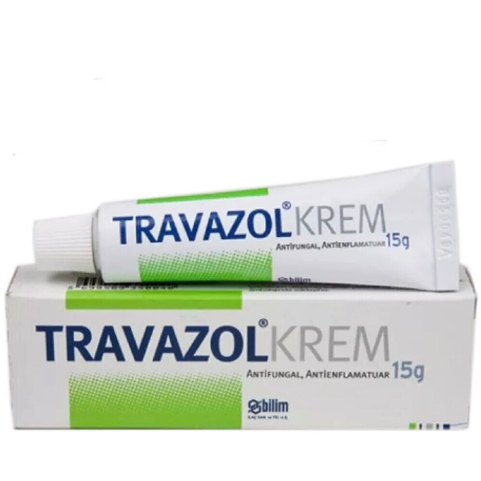 TRAVAZOL Cream 15g Antifungals Genital Itching Severe Inflammation Eczema Rash Fungus Herpes Varicella Measles