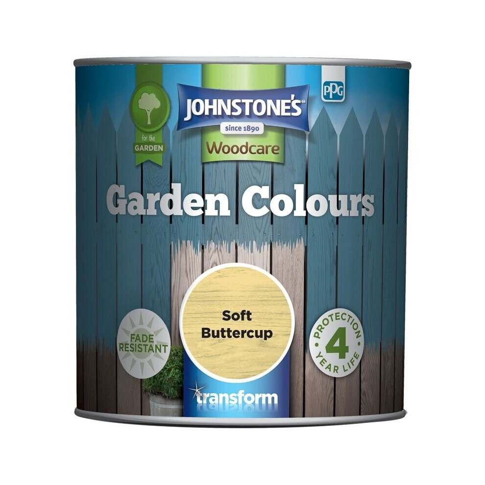 Johnstone's 309283 Garden Colours, Soft Buttercup, 1 Litre