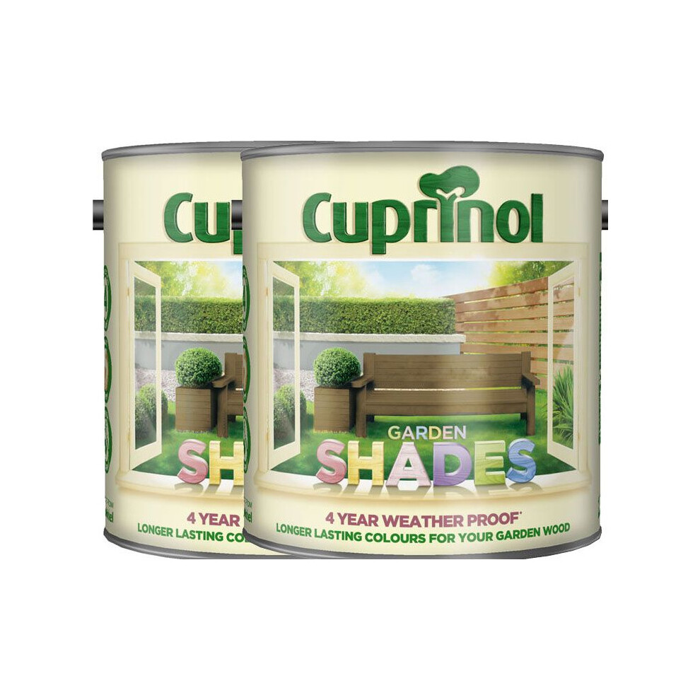 Twin Pack of Cuprinol Garden shades Black Ash 2.5L
