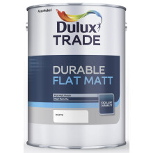 Dulux Trade Durable Flat Matt White 5L
