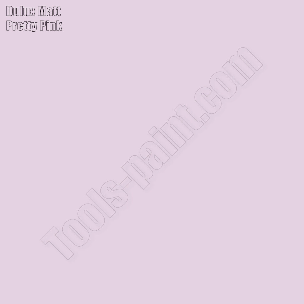 Dulux Matt Emulsion Paint Pretty 5L. Free Psp Touch-Up Brush Included. Pink