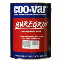 Coo-Var SureGrip Non Slip Anti Slip Floor Paint for Concrete, Metal & Wood (2.5 Litre, Grey)