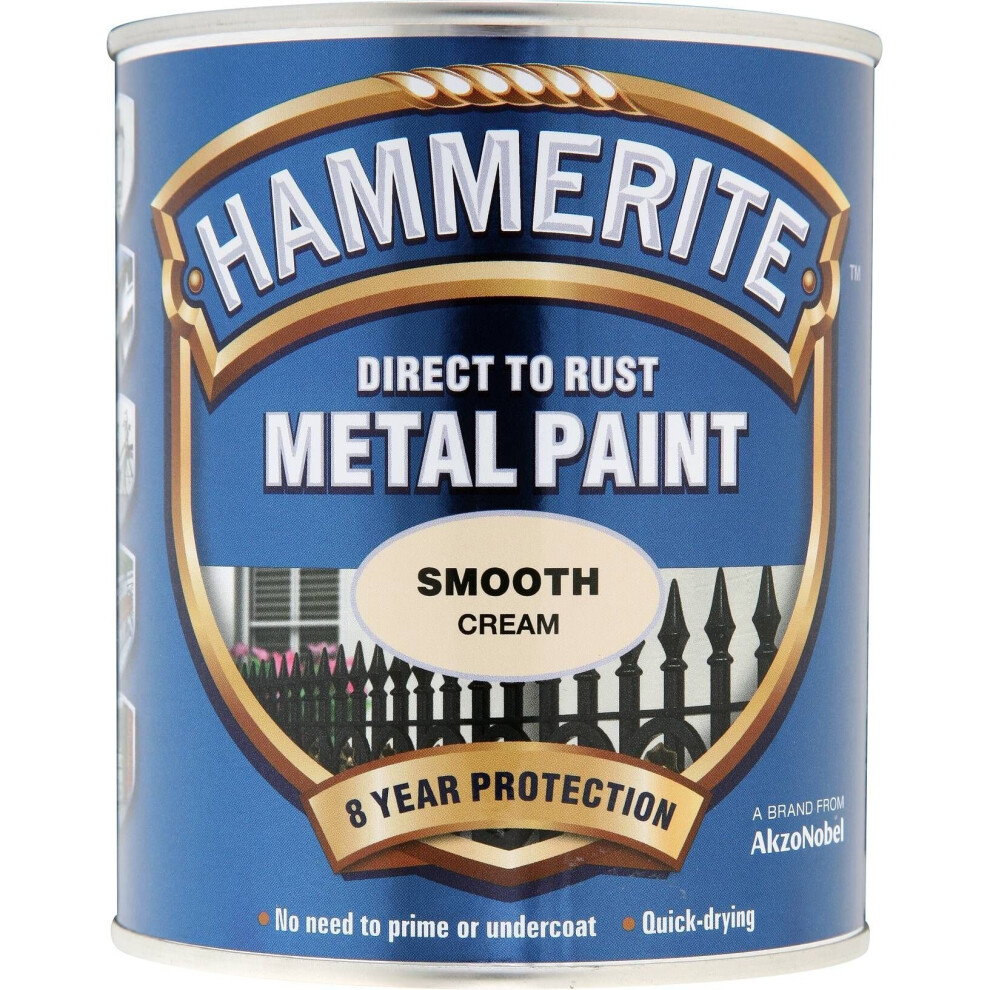 Hammerite Direct to Rust Metal Paint Smooth Finish Spring Greenery 750ml
