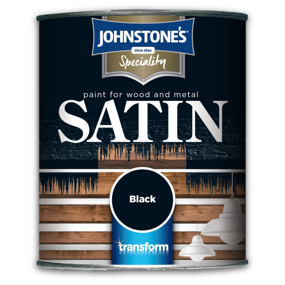 Johnstone's 307961 Satin Black, 750ml