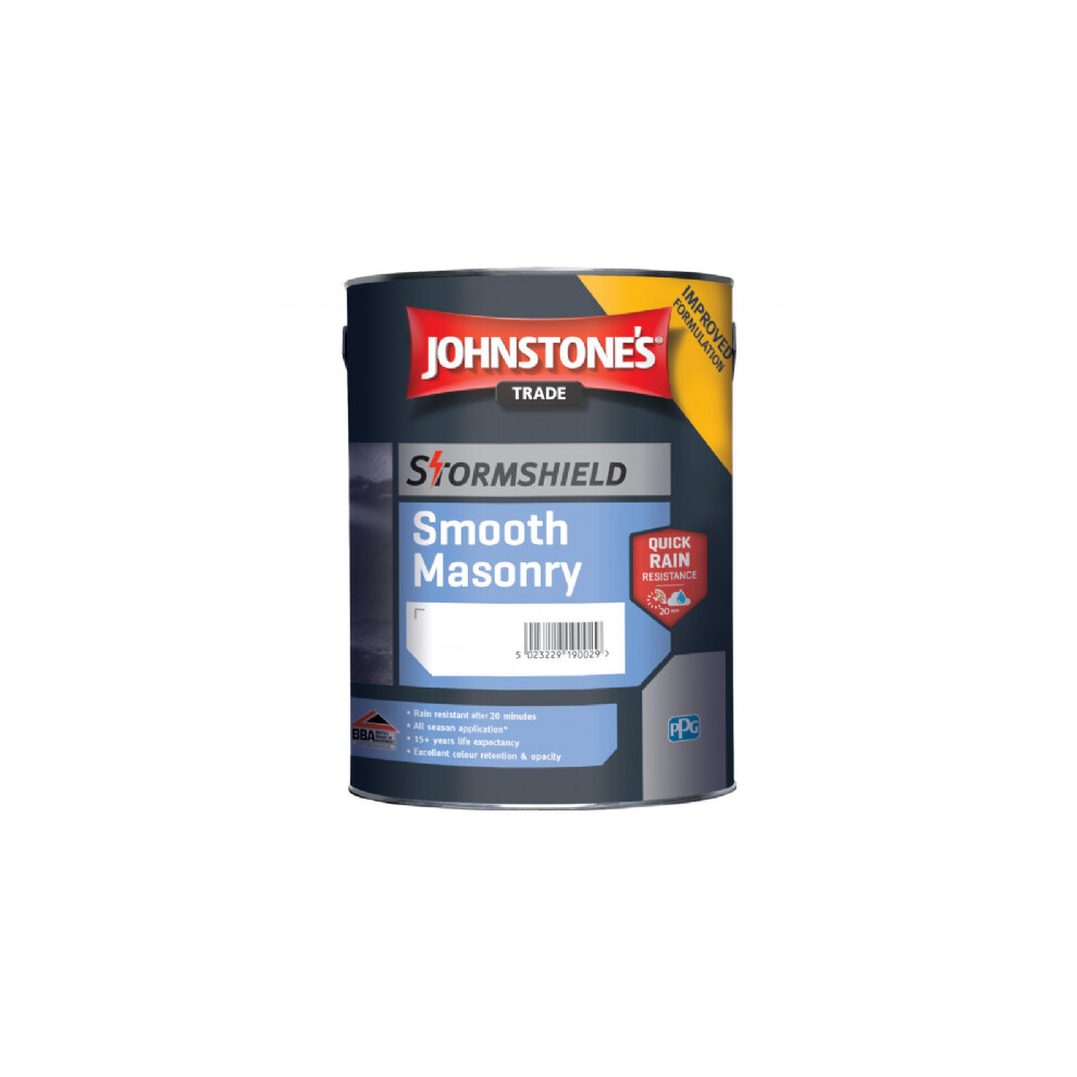 Johnstones Stormshield Smooth Masonry Magnolia 5L