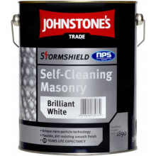 Johnstone's Trade 5 Stormshield Self Cleaning Masonry Brilliant White 5L