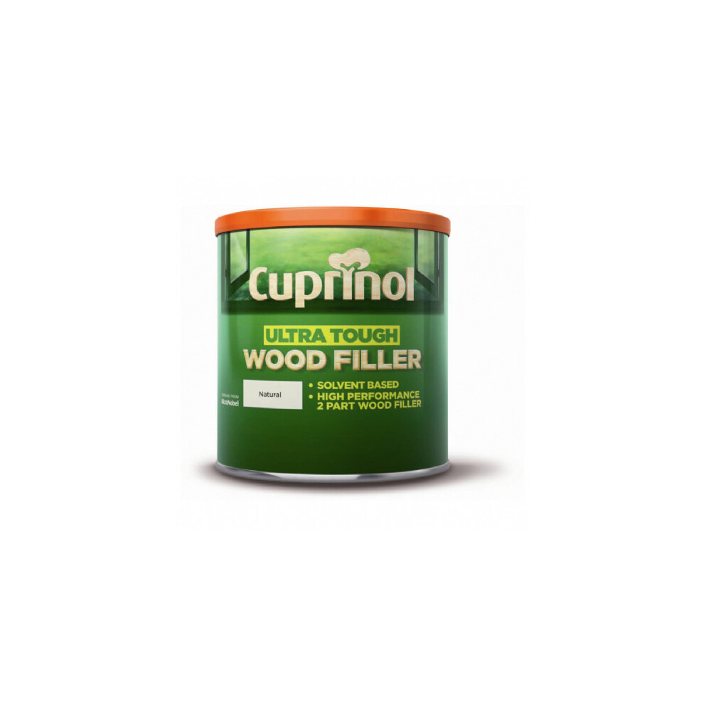 Cuprinol 5092526 Ultra Tough Wood Filler Exterior Woodcare, Natural 750g