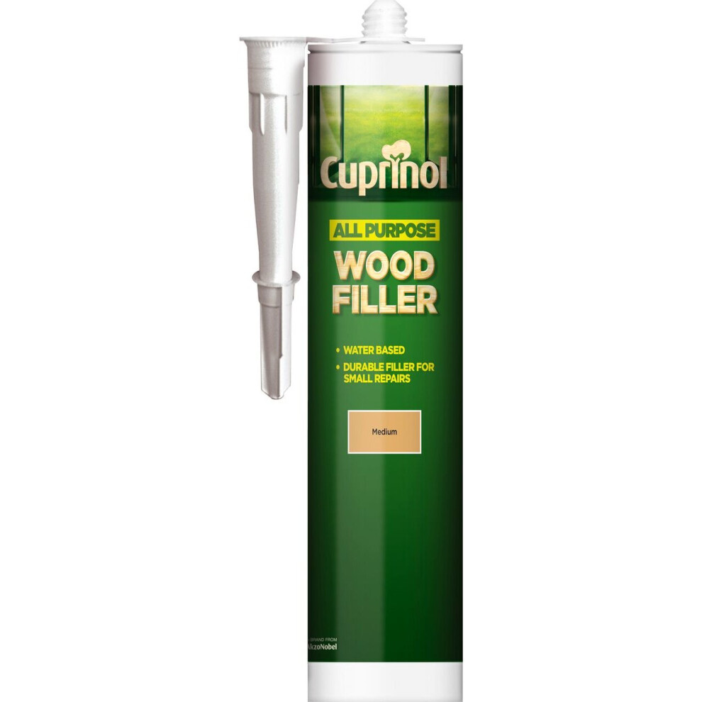 Cuprinol 5092479 All Purpose Wood Filler Exterior Woodcare, Medium