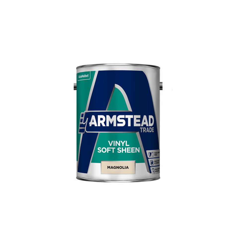 Armstead Trade Vinyl Soft Sheen Paint Magnolia 5L 5010212593233