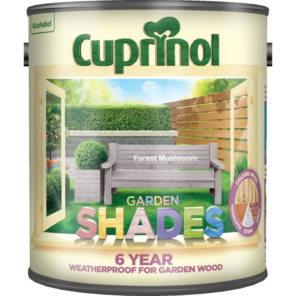 Cuprinol Twin Pack Of Garden Shades Forest Mushroom 2.5L