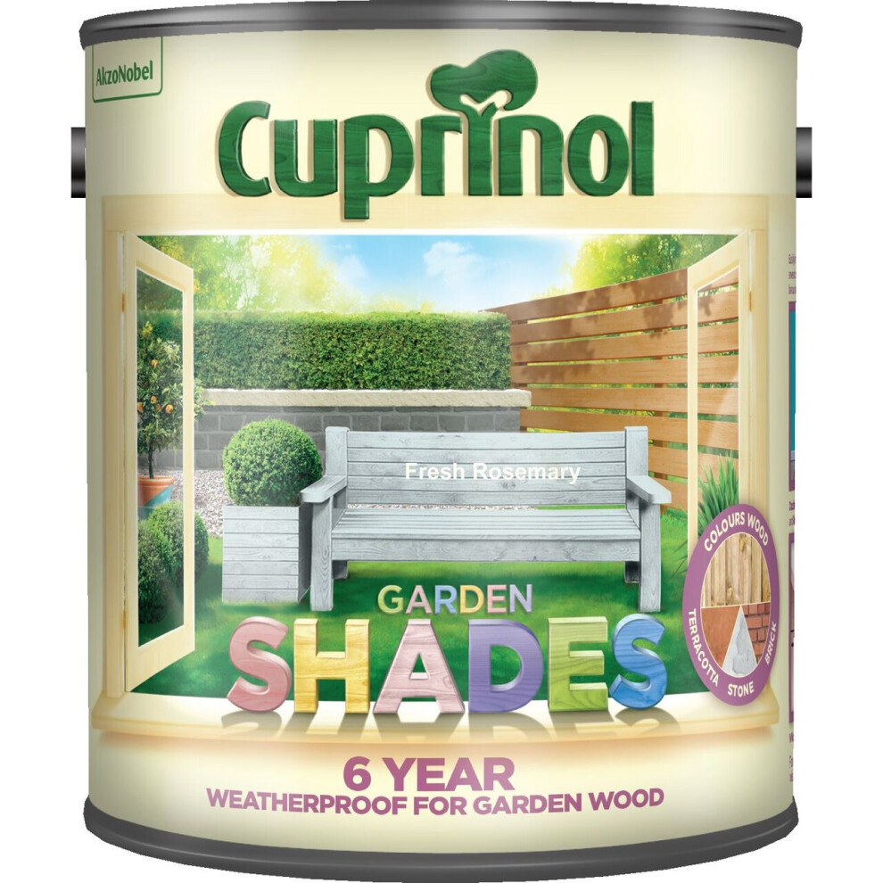 Twin Pack of Cuprinol Garden shades Fresh Rosemary 2.5L