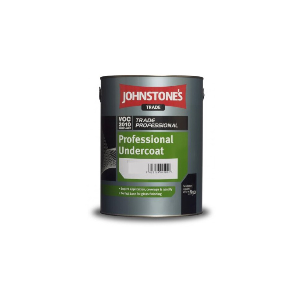 Johnstone's Trade Professional Undercoat Brilliant 5 Litre White