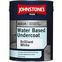 Johnstone's Trade Aqua Water Based Undercoat Brilliant White 5L with Avenue touch up brush