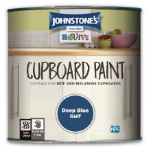 Johnstones Revive Cupboard Paint Deep Blue Gulf Satin Finish 750ml