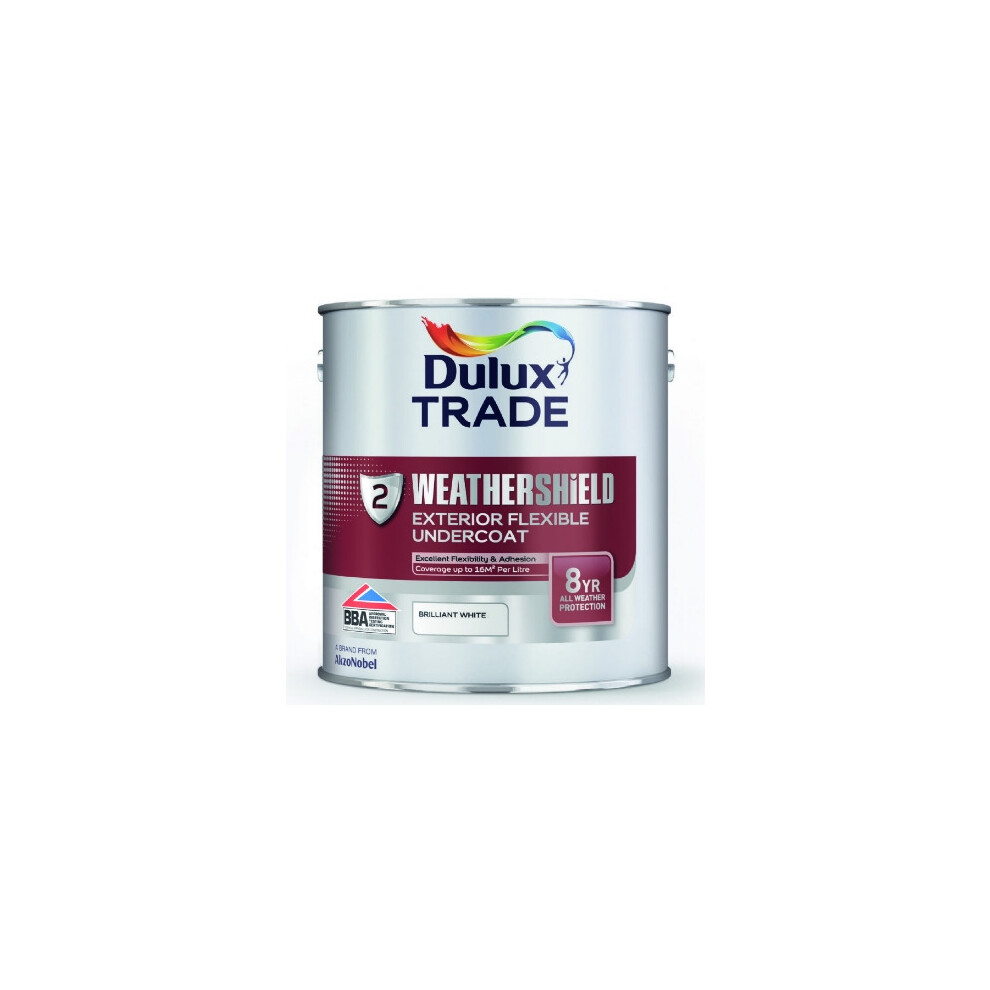 Dulux Trade Weathershield Undercoat Brilliant 5 Litres White