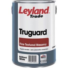 Leyland Trade Truguard Fine Textured Masonry Brilliant White 5L