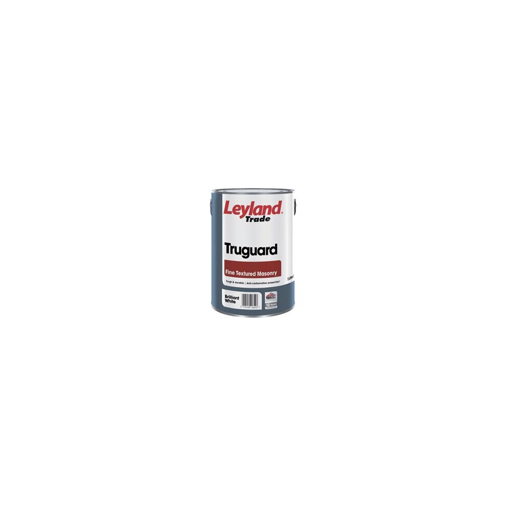 Leyland Trade Truguard Fine Textured Masonry Brilliant White 5L 5010426009025