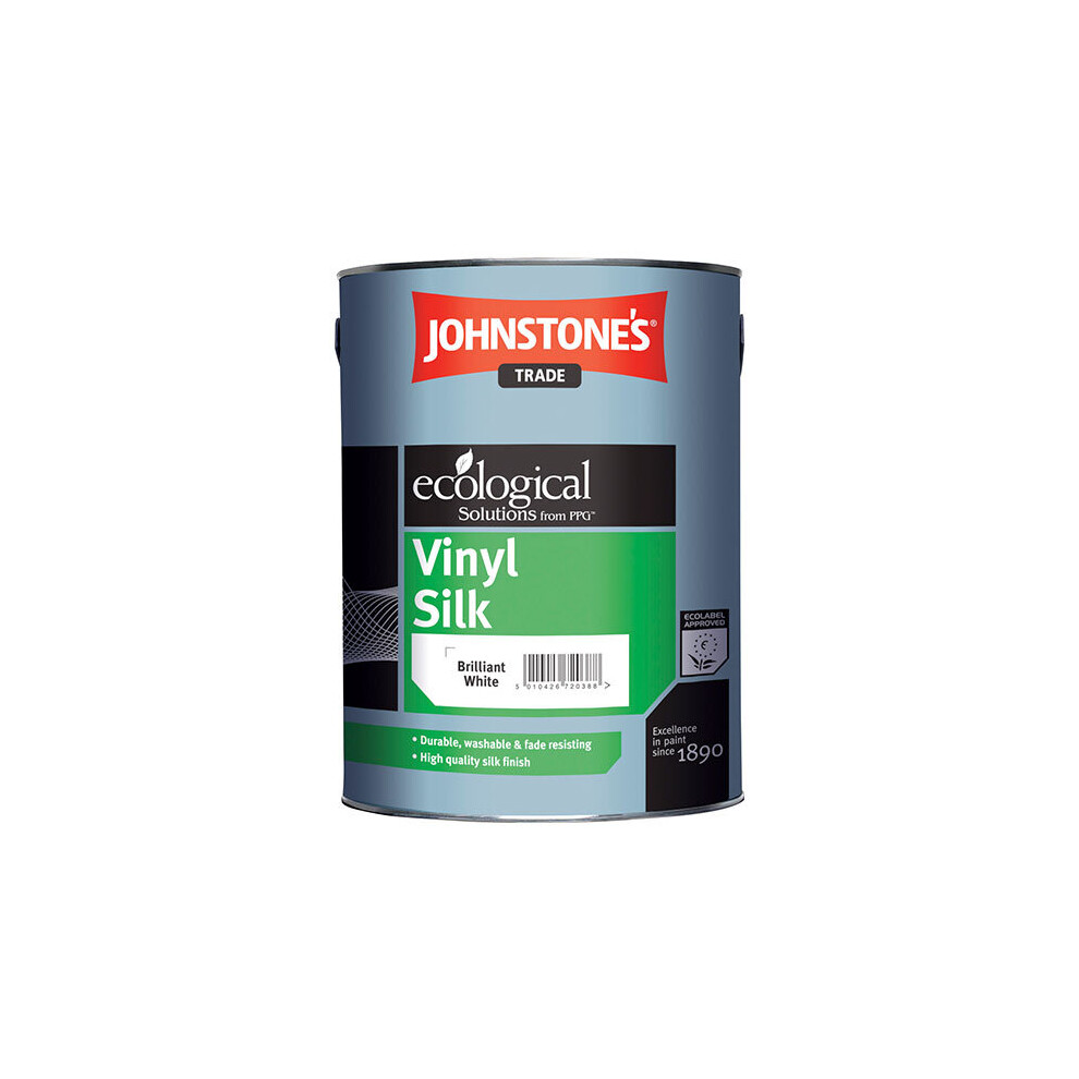 2.5LTR - JOHNSTONES TRADE VINYL SILK EMULSION BRILLIANT WHITE