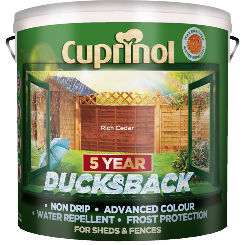 Cuprinol 5 Year Ducksback Rich Cedar 9L