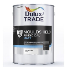 Dulux Trade Mouldshield Fungicidal Matt Pure Brilliant White 5L