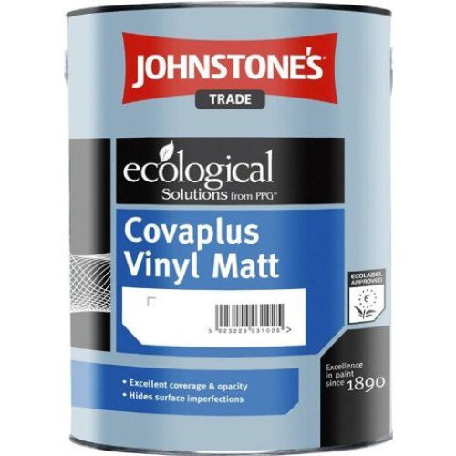 Johnstone's Johnstones Trade Covaplus Vinyl Matt Emulsion Brilliant White 10 Litre