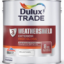 Dulux Trade Weathershield Exterior High Gloss White 5 Litres