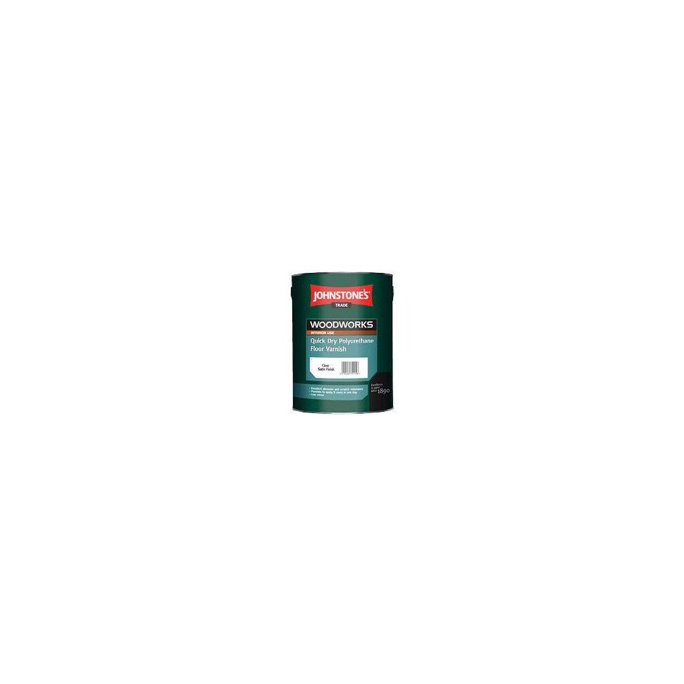 Johnstones Trade Quick Drying Floor Varnish - Clear Satin - 2.5L