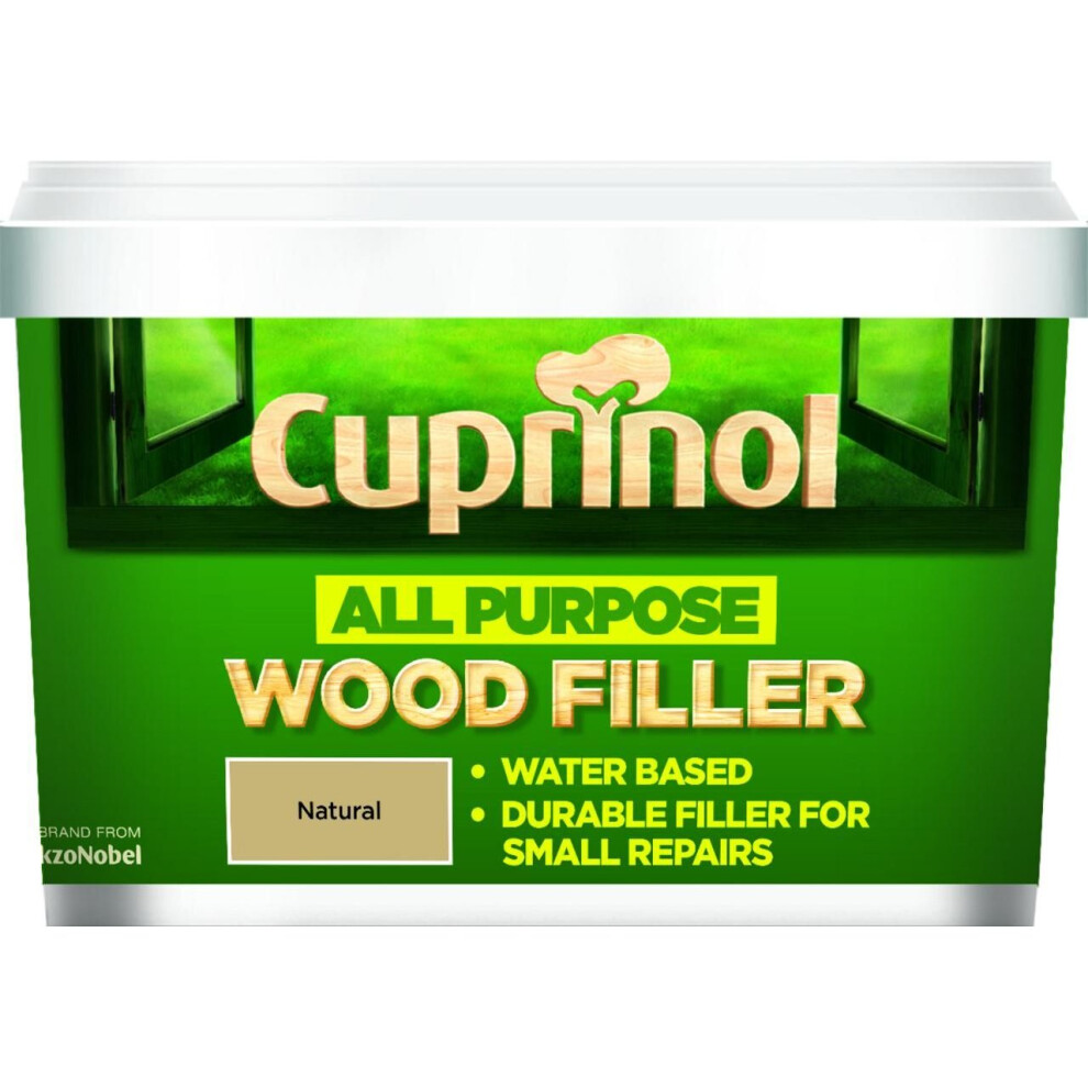 Cuprinol 5092537 All Purpose Wood Filler Exterior Woodcare, Natural